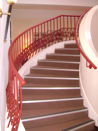 Stairs at the Victoria Falls Hotel
