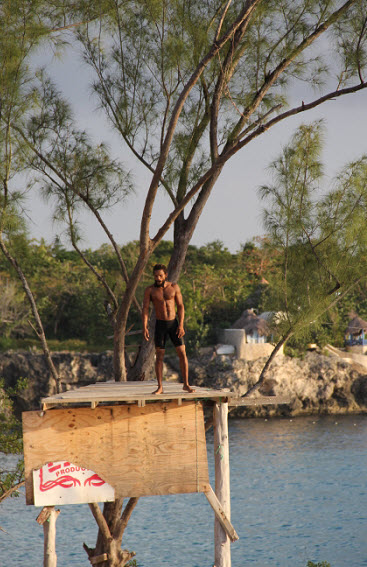 Rick's Cafe cliff jumper