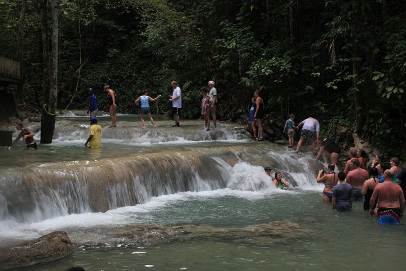 Climbing Dunn's River Falls