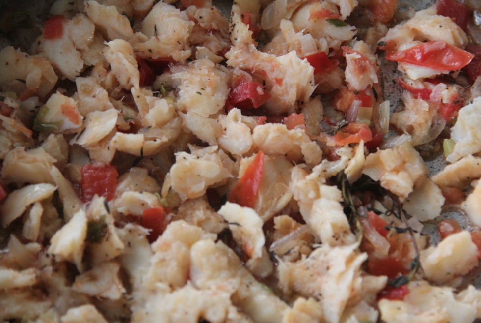 Saltfish & tomatoes