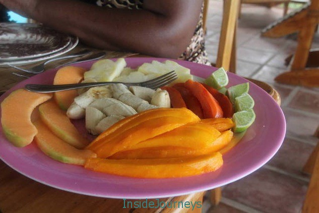 A Plate of Tropical Fruits